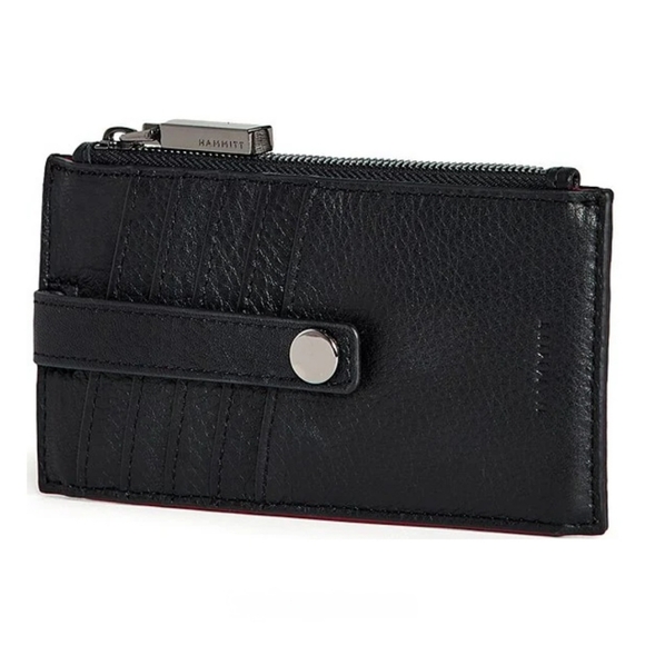 NWT Hammitt Black and Red Leather Gunmetal Hardware 210 West Wallet main image 9